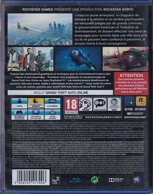 Grand Theft Auto 5 - PS4 (B Grade) (Genbrug)